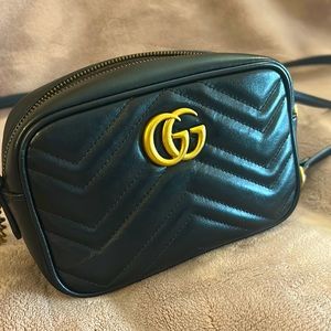 Gucci Marmont Mini Matelasse Shoulder Bag.